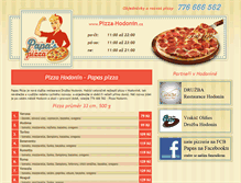 Tablet Screenshot of pizza-hodonin.cz